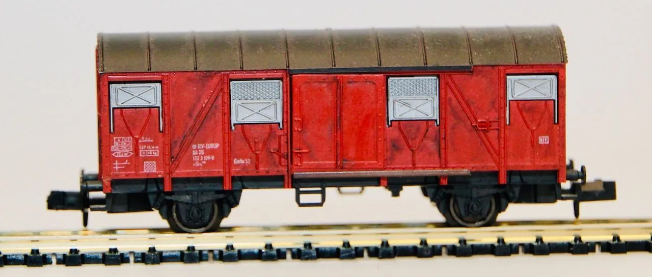 Fleischmann 8330 - FLEISCHMANN - Güterwagen ged. DB Ep.IV Grs 204 N 1:160