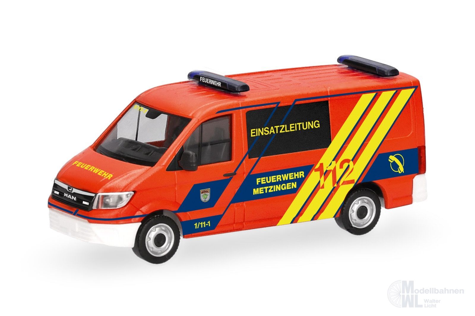 Herpa 099967 - MAN TGE Halbbus FD FW Metzingen H0 1:87