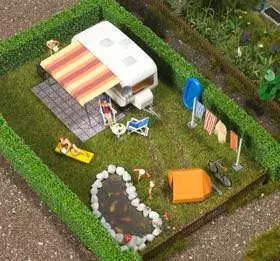 Busch 6023 - Wohnwagen H0 1:87