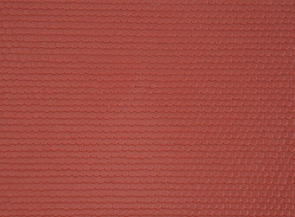 Kibri 34140 - Biberschwanzdachplatte mit Firstziegel L 20 x B 12 cm H0 1:87