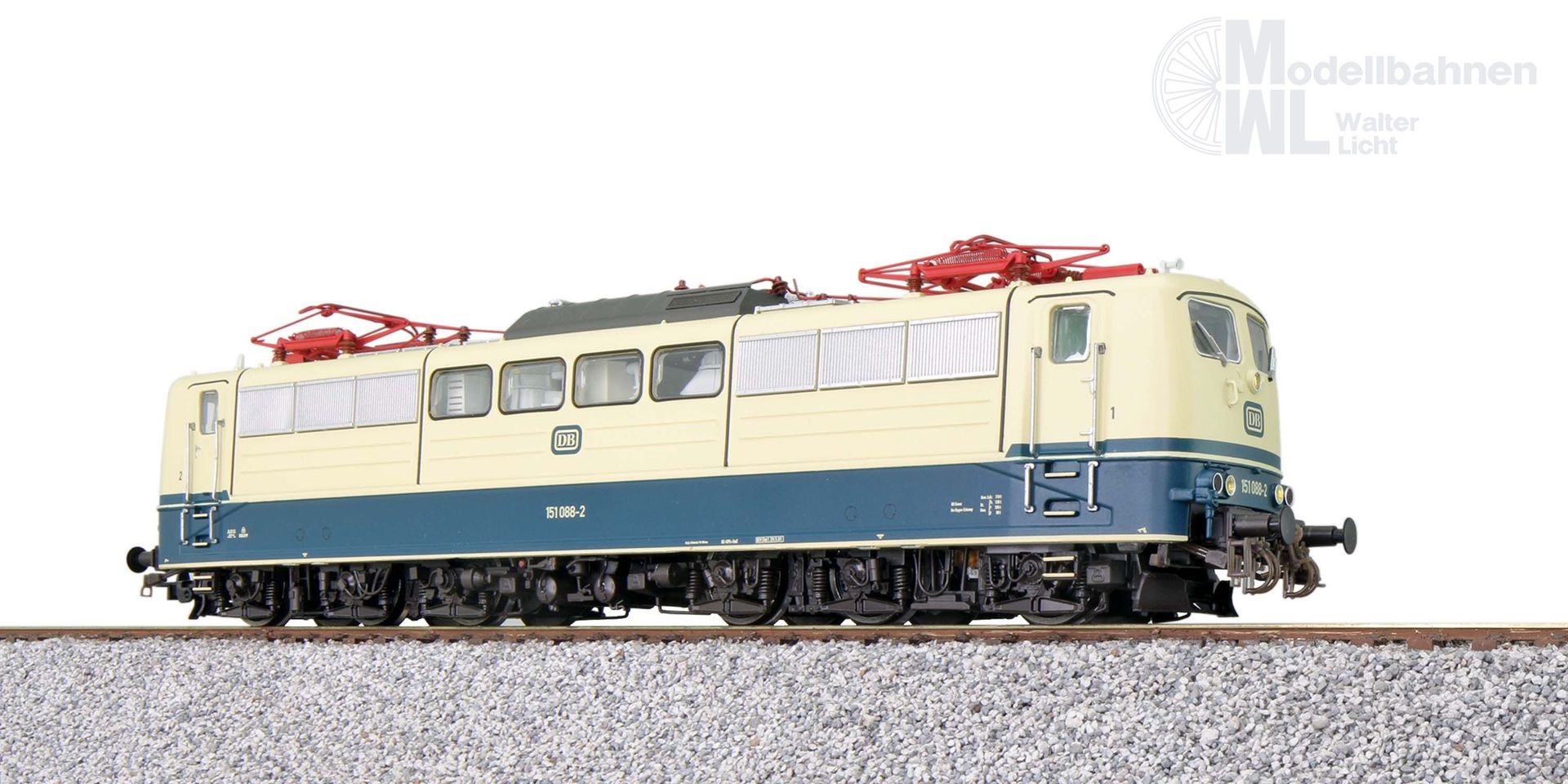 ESU 31036 - E-Lok BR 151 DB Ep.IV ozeanblau/beige H0/GL/WS Sound ESU 31036 - E-Lok BR 151 DB Ep.IV ozeanblau/beige H0/GL/WS Sound