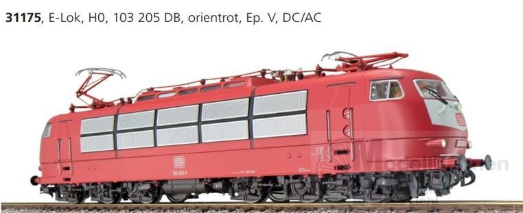 ESU 31175 - E-Lok BR 103 205 DB Ep.V orientrot H0/GL/WS
