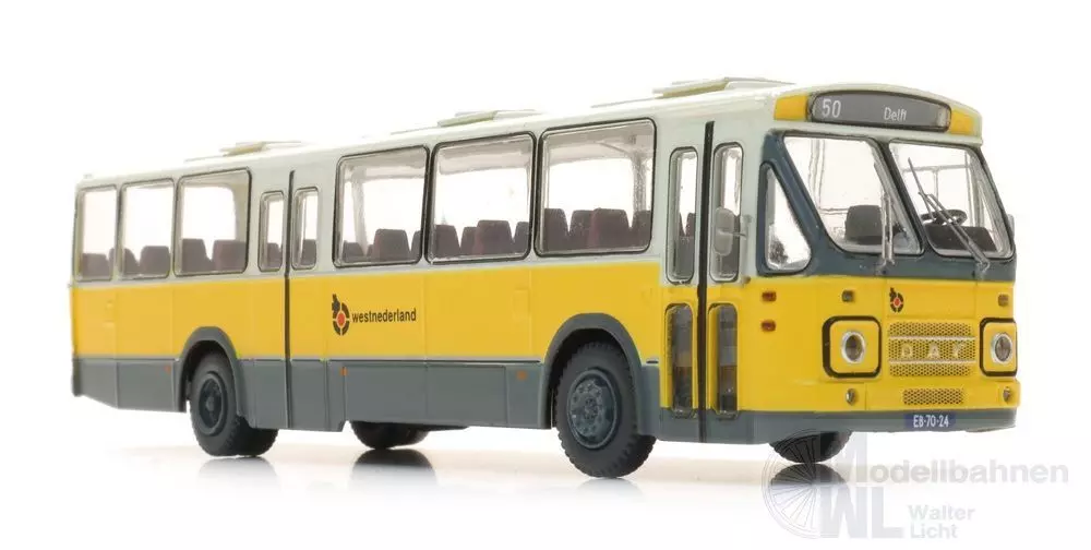 ARTITEC b.v. 487.070.19 - Regionalbus Westnederland 6101 DAF Vorderseite 1 Ausstieg Mitte H0 1:87