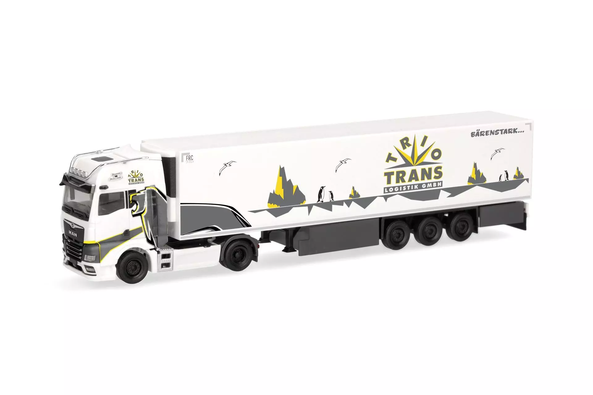 Herpa 321358 - MAN TGX GX Kühlkoffer-Sattelzug Trio-Trans/EVOLION H0 1:87