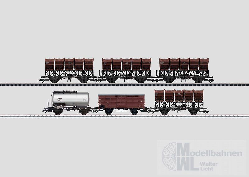 Märklin 46351 - MÄRKLIN - INSIDER Muldenkippwagen-Set 2 DB Ep.III 6.tlg. H0/WS
