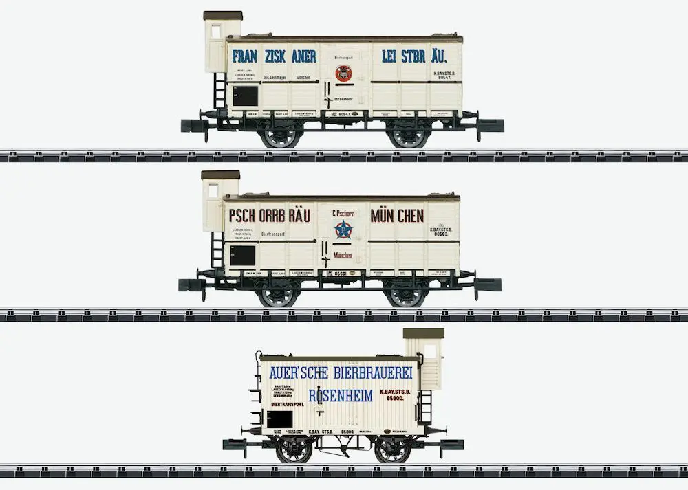Trix 18726 - Kühlwagen Set K.Bay.Sts.B. Ep.I 3.tlg. N 1:160