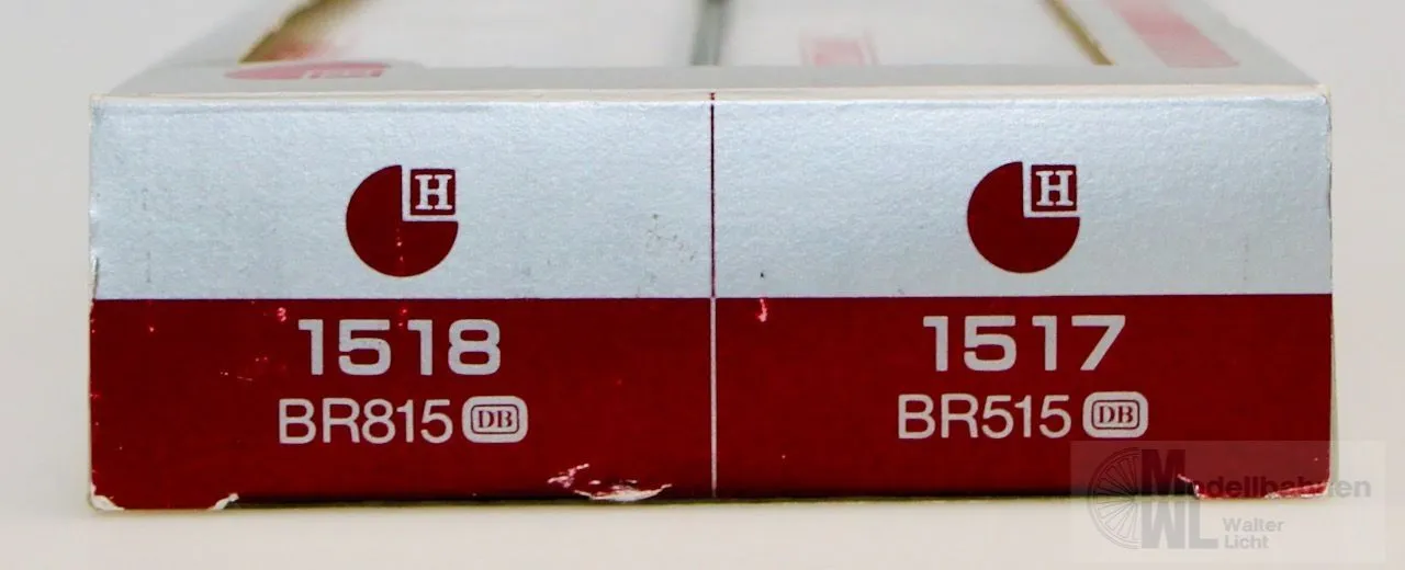 Hobbytrain 1517 - HOBBYTRAIN - Akku-Triebwagen BR 515 DB Ep.IV rot 2.tlg. N 1:160
