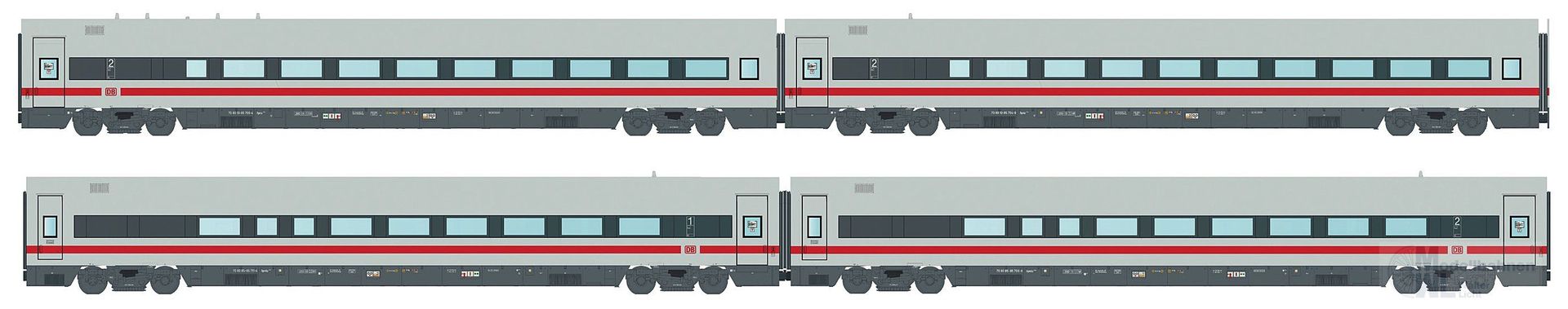 LS Models MW2407DC - Personenwagen Set DBAG Ep.VI 4.tlg. Set 2 H0/GL