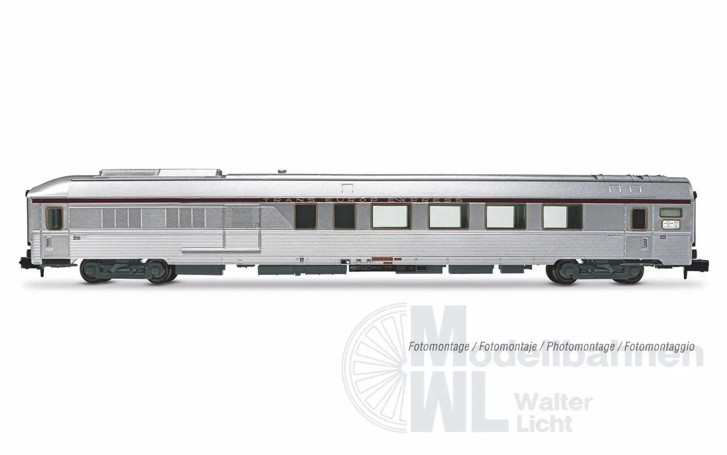 Arnold 4499 - Personenwagen Set SNCF Ep.IV TEE Jules Verne 4.tlg. N 1:160