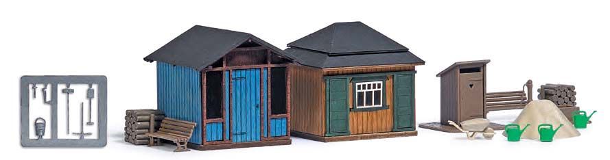 Busch 1617 - Gartenlauben-Set 2 H0 1:87