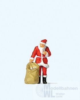 Preiser 29027 - Weihnachtsmann mit Gabensack H0 1:87
