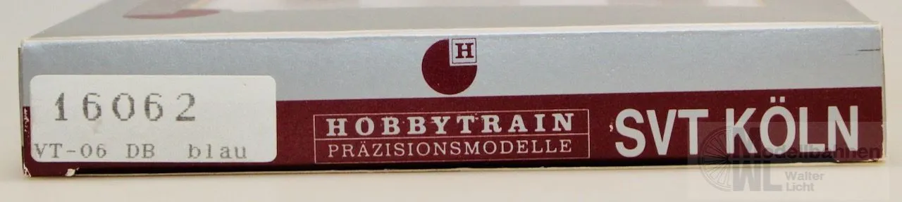Hobbytrain 16062 - HOBBYTRAIN - Akku-Triebwagen VT 06 DB Ep.III blau 3.tlg. N 1:160