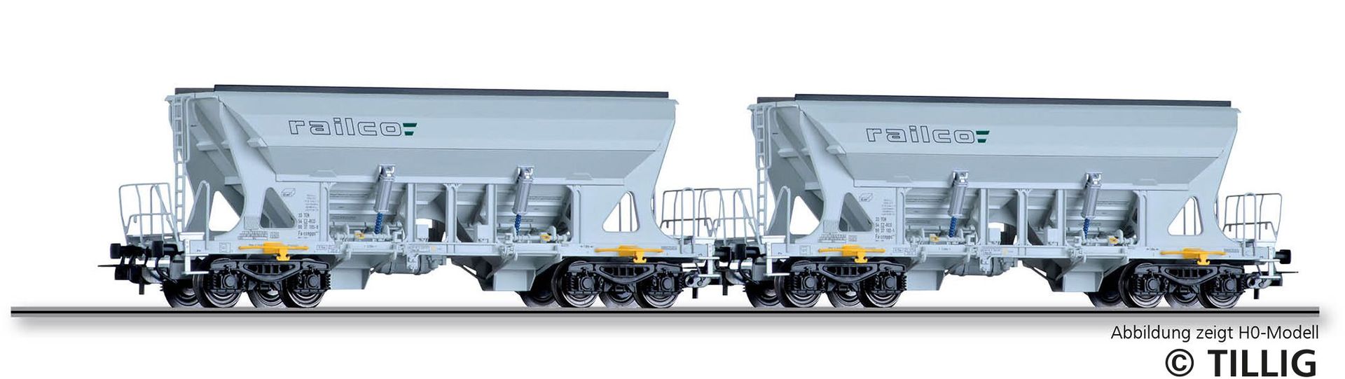 Tillig 01111 - Güterwagen Set Railco Ep.VI 2.tlg. TT 1:120