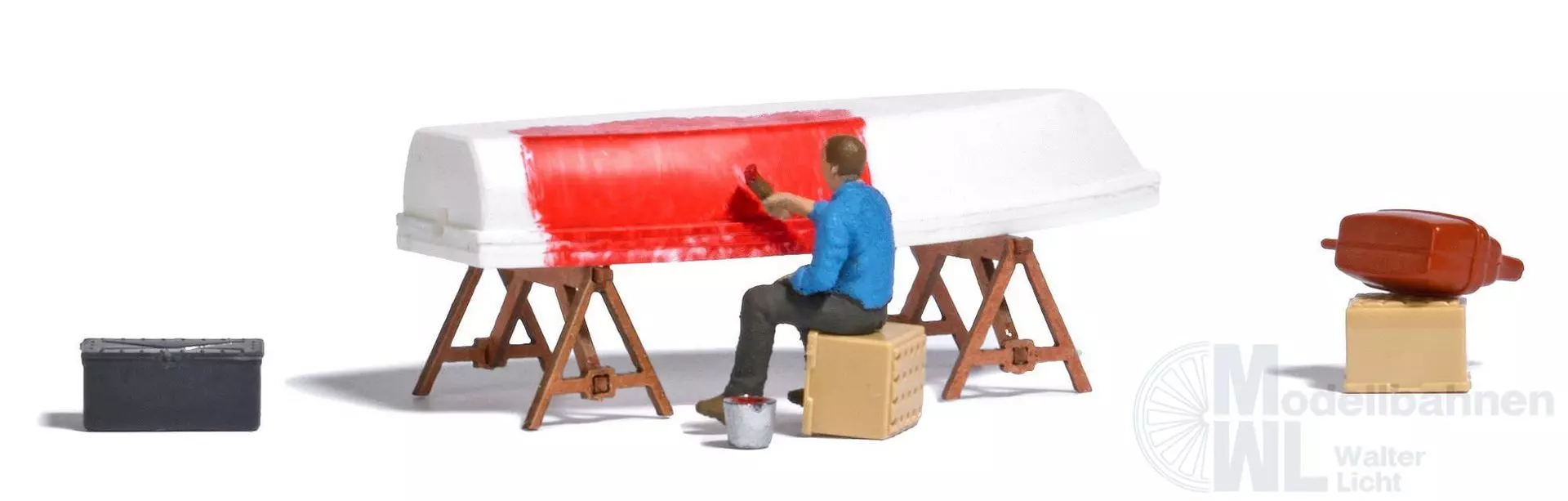 Busch 79816 - A-Set:Boot streichen H0 1:87