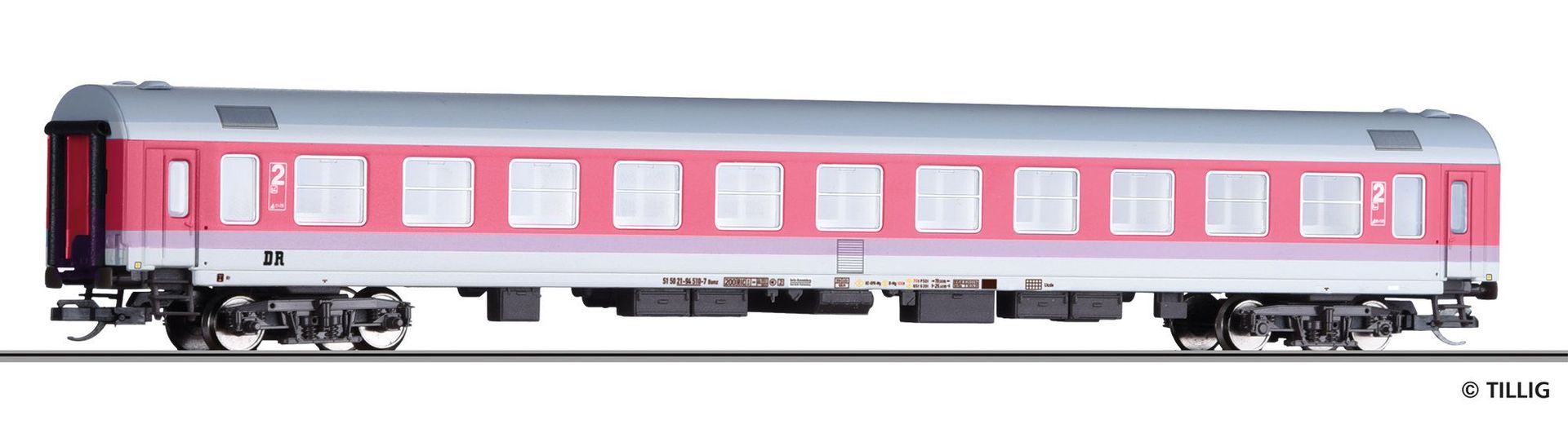 Tillig 501996 - Personenwagen DR Ep.V 2.Kl. Bomz Bauart Halberstadt TT 1:120