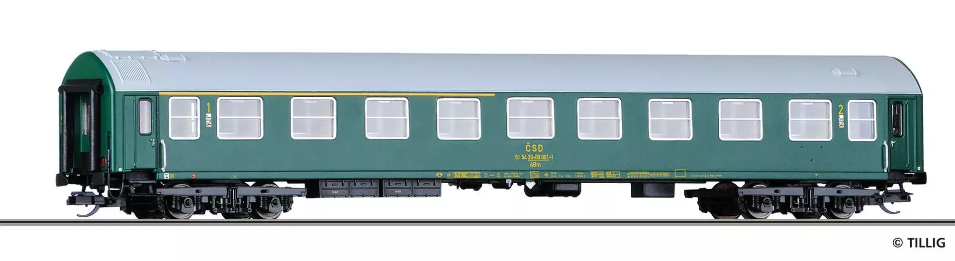 Tillig 16412 - Personenwagen CSD Ep.IV 1/2 Kl. Typ Y TT 1:120