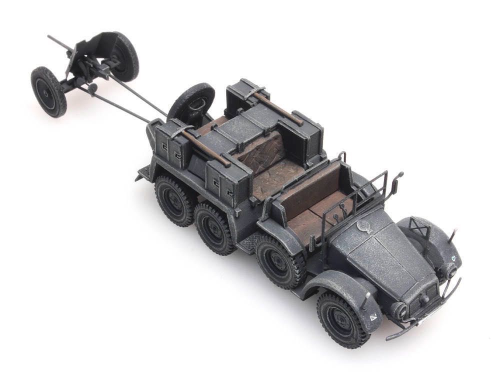 ARTITEC b.v. 387381 - WM Krupp-Protze + 3,7-cm-PaK, grau H0 1:87 ARTITEC b.v. 387381 - WM Krupp-Protze + 3,7-cm-PaK, grau H0 1:87