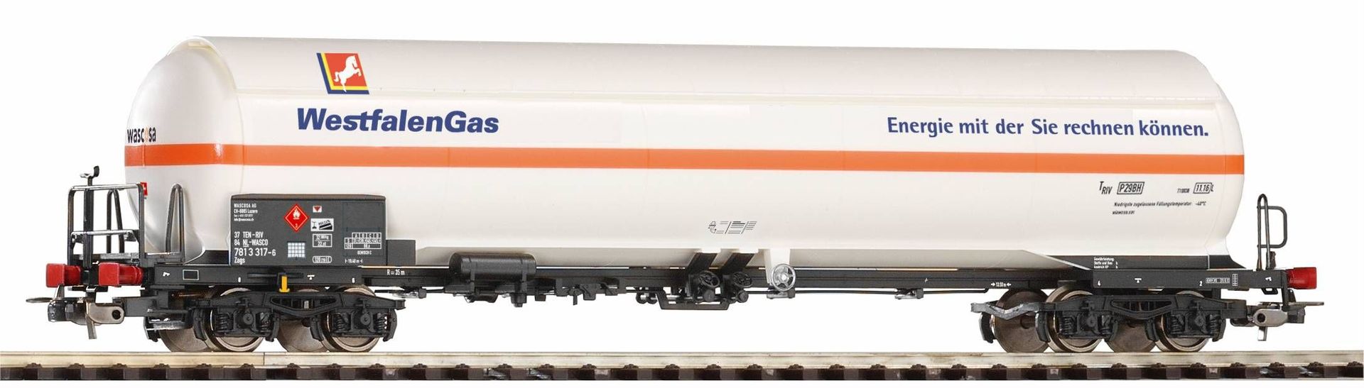 Piko 58989 - Druckgaskesselwagen DB Ep.VI Westfalengas H0/GL