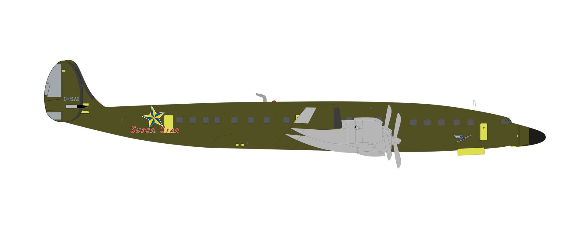 Herpa 573863 - Lockheed-1649A Lufthansa Roll-Out Livery 1:200