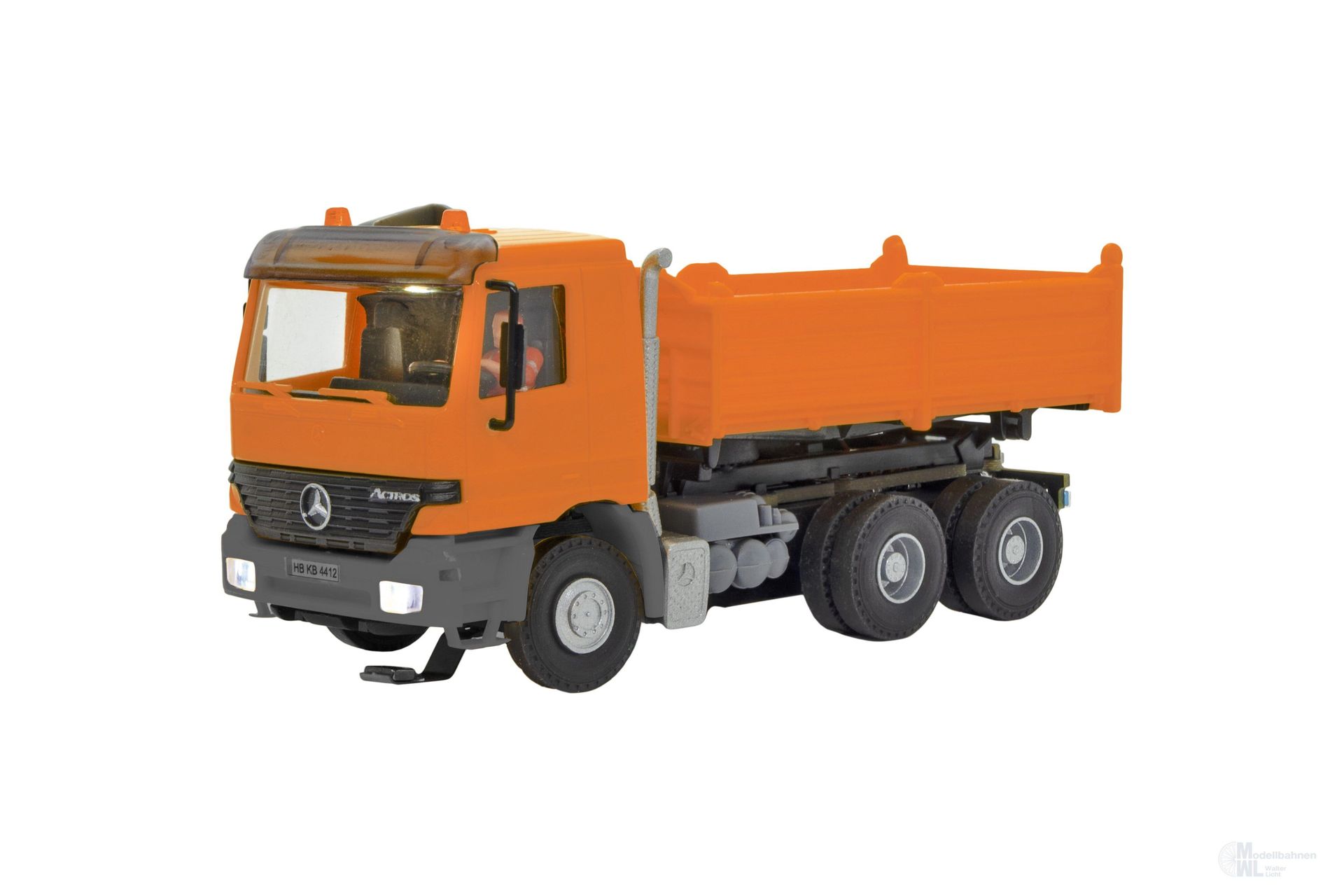 Viessmann 8041 - Mercedes-Benz Actros Muldenkipper orange 3-achs H0 1:87