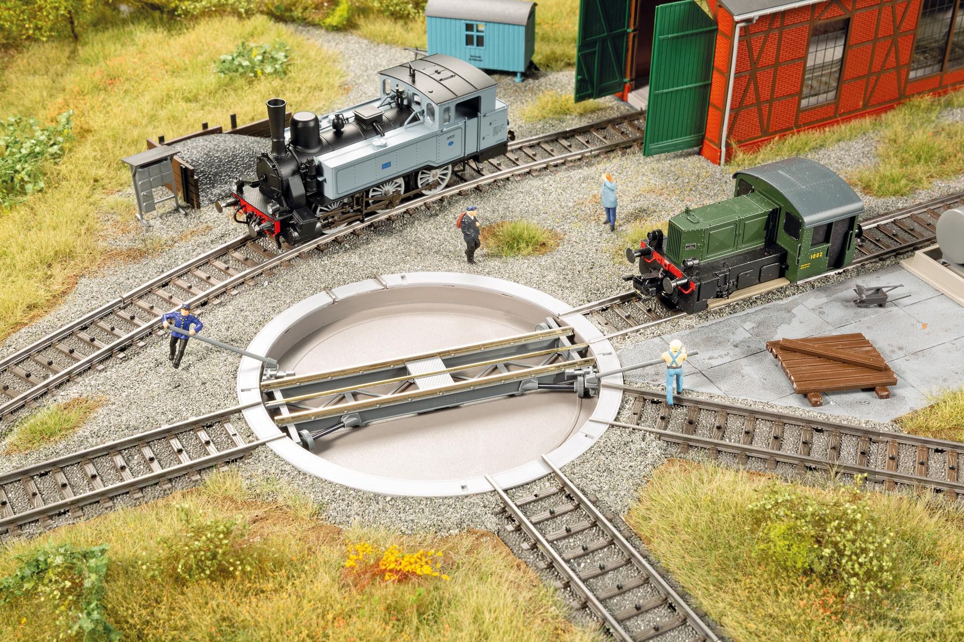 Auhagen 11479 - Drehscheibe 3-Leiter-System H0/WS