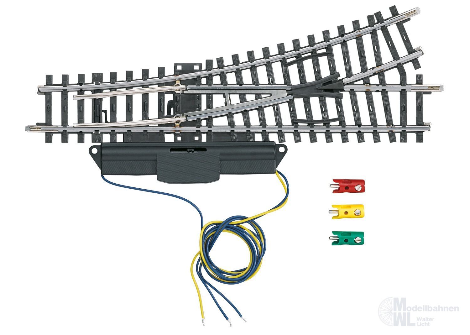 Märklin 2262 - Weiche links elektrisch R 424,6 mm Länge 168,9 mm H0/WS