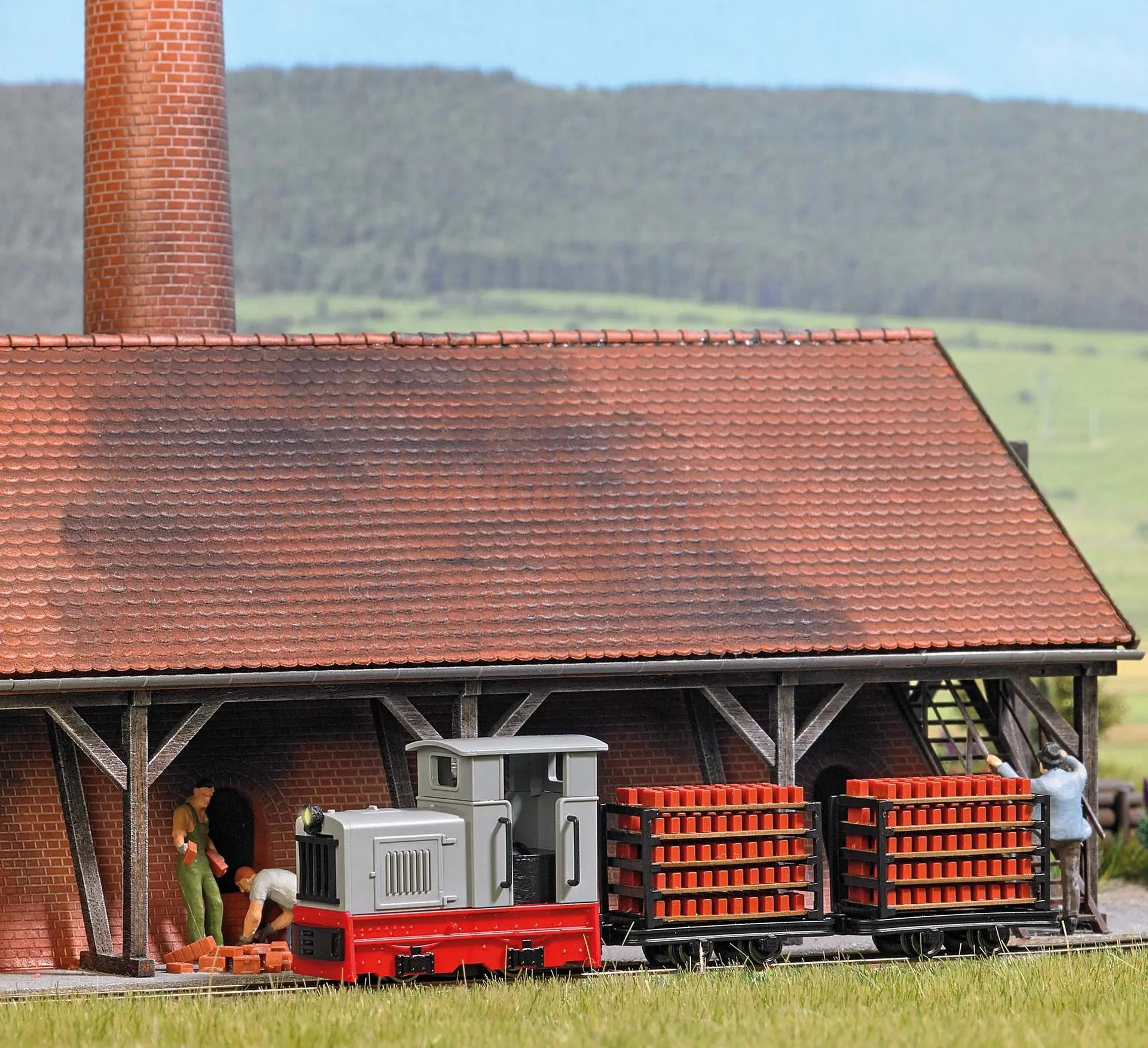 Busch 12014 - Start-Set Ziegeltransport H0 1:87