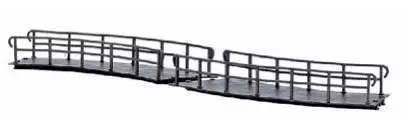 Busch 12386 - 2 Brücken gebogen H0 1:87