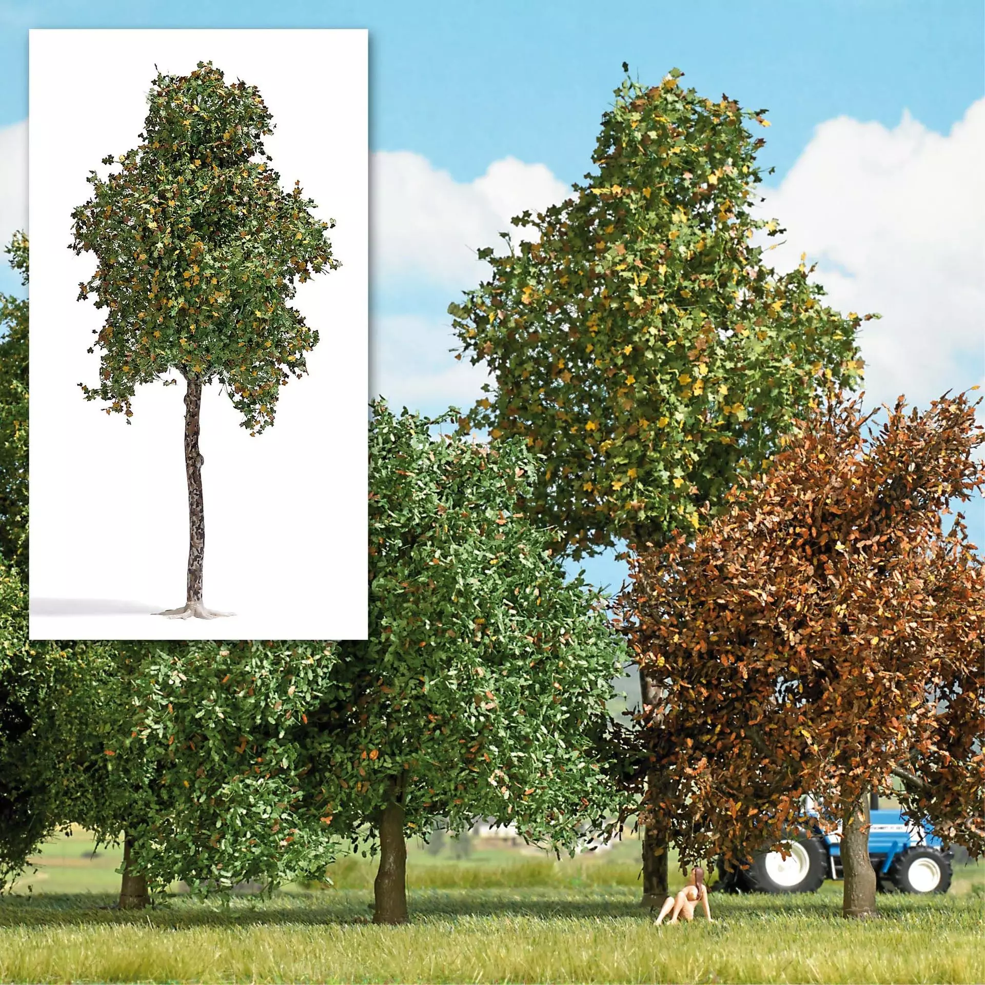 Busch 3793 - Platane 170 mm, Herbst H0 1:87