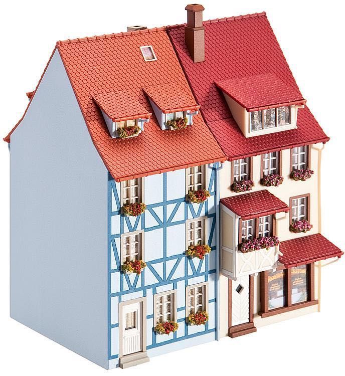 Faller 130495 - Kleinstadt Häuser 2 Stck. m.Erker H0 1:87