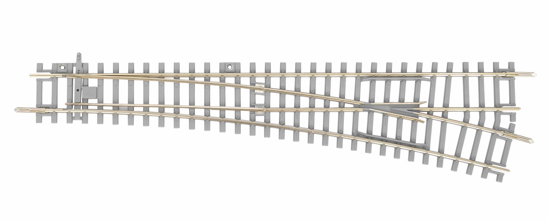 Piko 55171 - Weiche WR rechts 15° Radius 9 mit Betonschwellen H0/GL