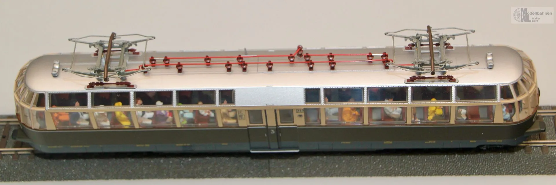 Märklin 37582 - MÄRKLIN - Aussichtstriebwagen elT 1999 DRG Ep.II grün H0/WS Sound mfx