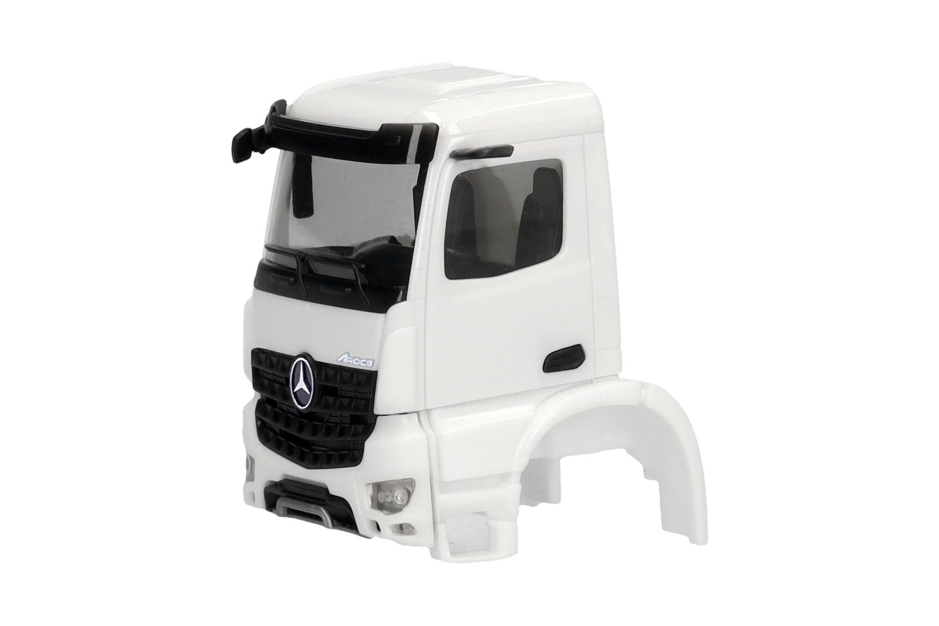 Herpa 086394 - Fahrerhaus Mercedes-Benz Arocs S mit Spiegelkamera weiß 2 Stück H0 1:87