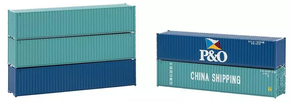 Faller 182151 - 40' Container 5er-Set H0 1:87