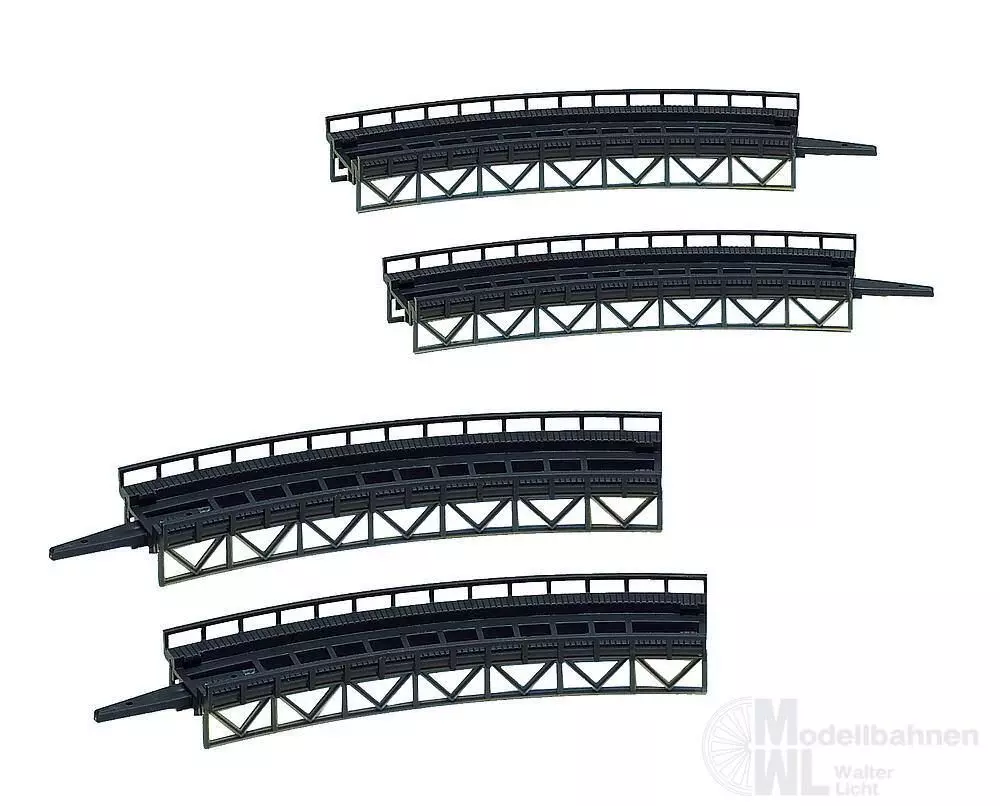 Faller 282905 - Auffahrten, gebogen Z 1:220