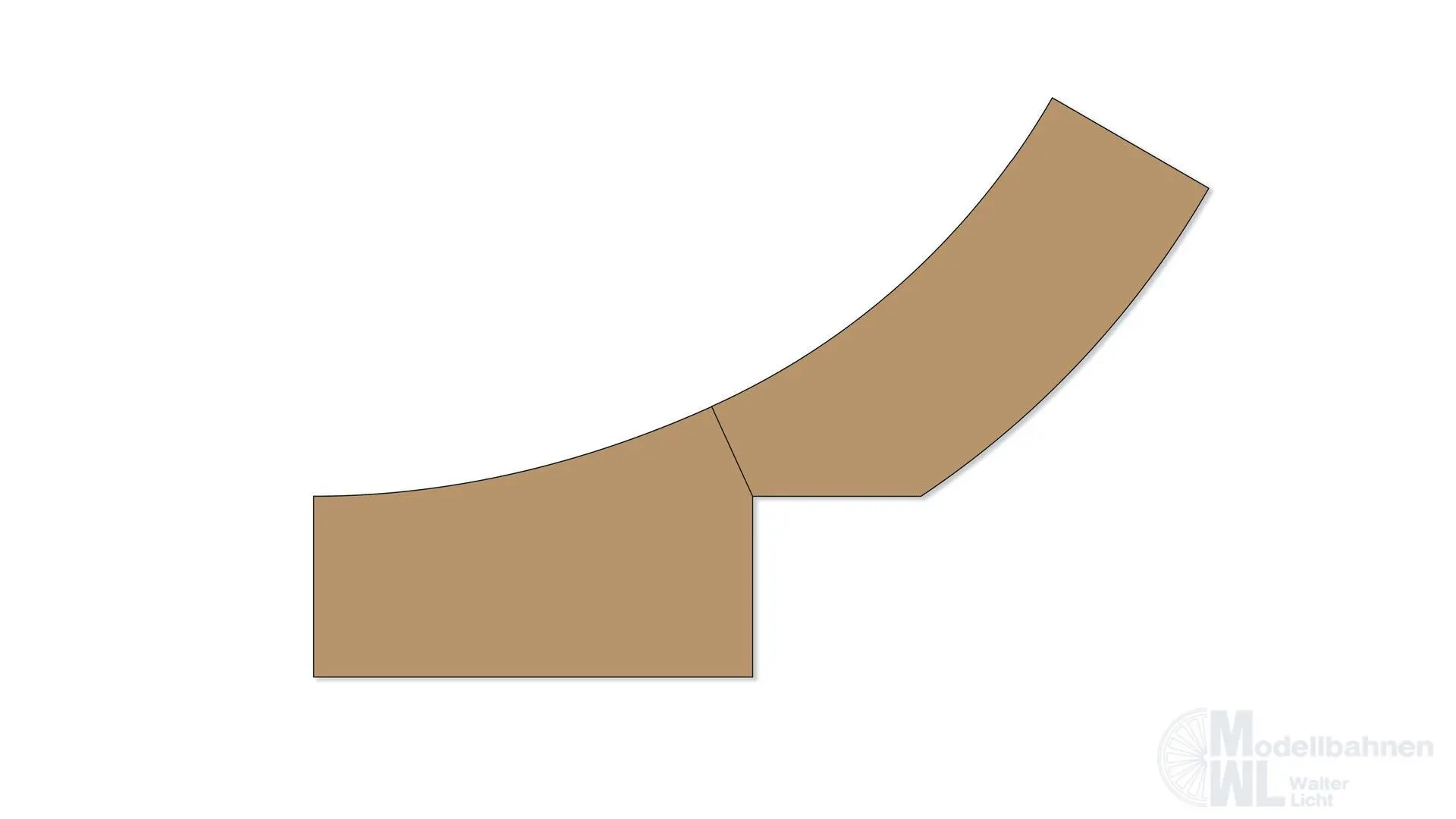 Noch 53880 - Easy-Track Weichenset 611_612 H0 1:87