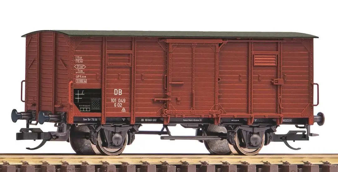 Piko 47775 - Güterwagen ged. DB Ep.III G02 ohne Bremserhaus TT 1:120