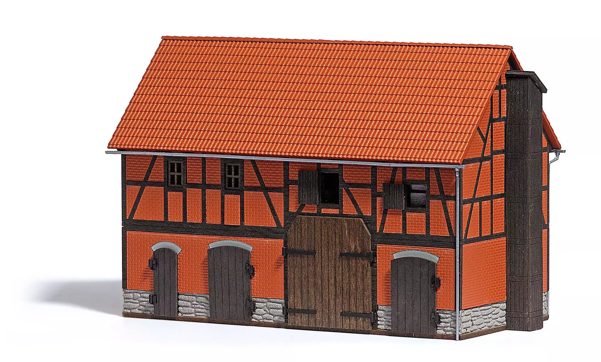Busch 1507 - Scheune mit großem Stall H0 1:87
