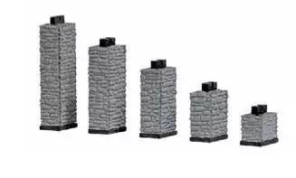 Busch 12387 - 5 Pfeiler Auf-/Abfahrt H0 1:87