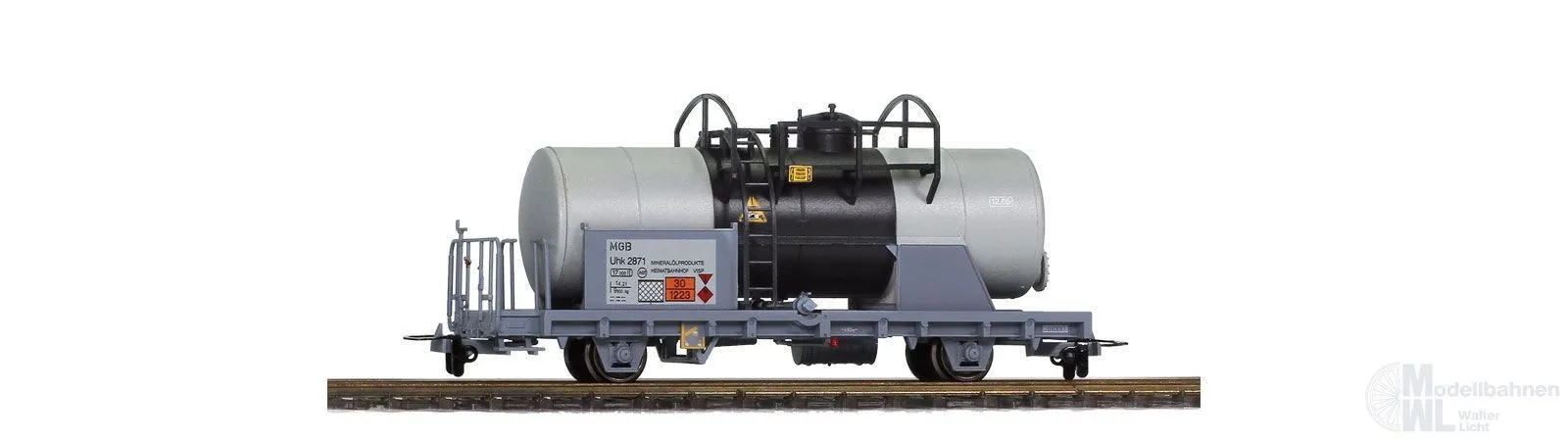 Bemo 2296551 - Kesselwagen MBG Ep.VI Uhk 2871 silber H0m