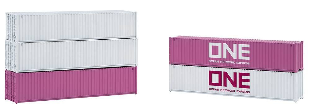 Faller 182152 - 40' Container ONE 5er-Set H0 1:87