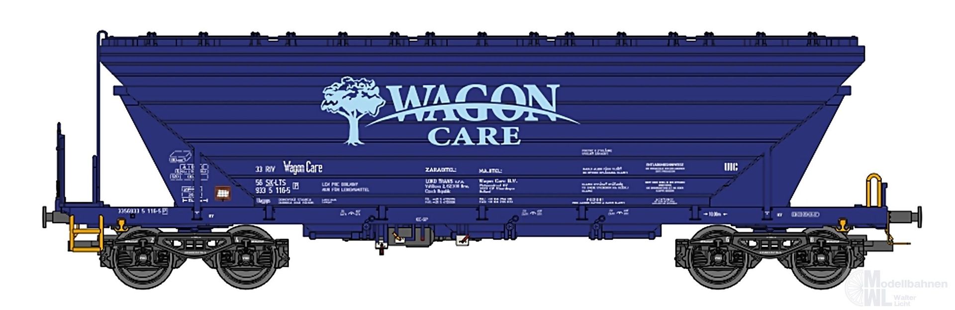 NPE NW52217 - Getreidewagen SVN Ep.V/VI 1.Betr.Nr. WagonCare TT 1:120