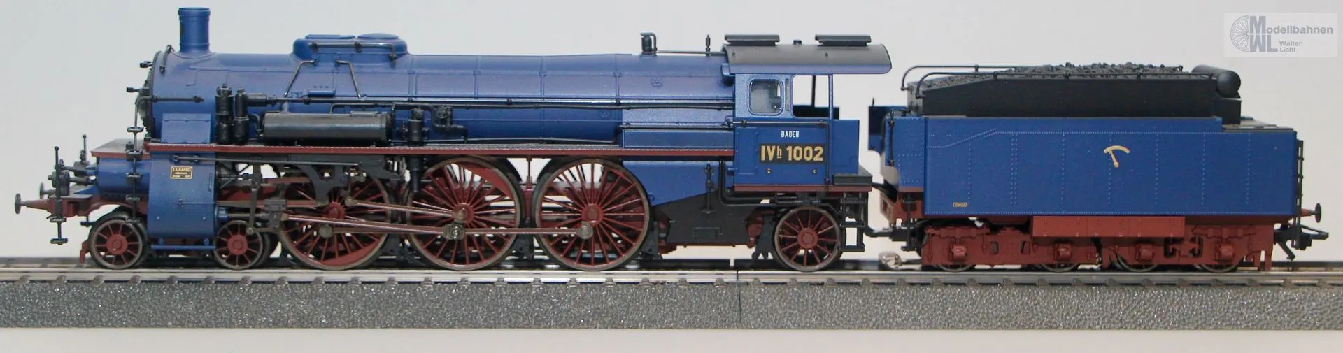 Märklin 39021 - MÄRKLIN - Dampfllok Serie IV h Baden Ep.I blau H0/WS Sound mfx