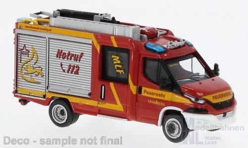 PCX-Models 870550 - Iveco Magirus Daily MLF Feuerwehr Leonberg 2021  H0 1:87
