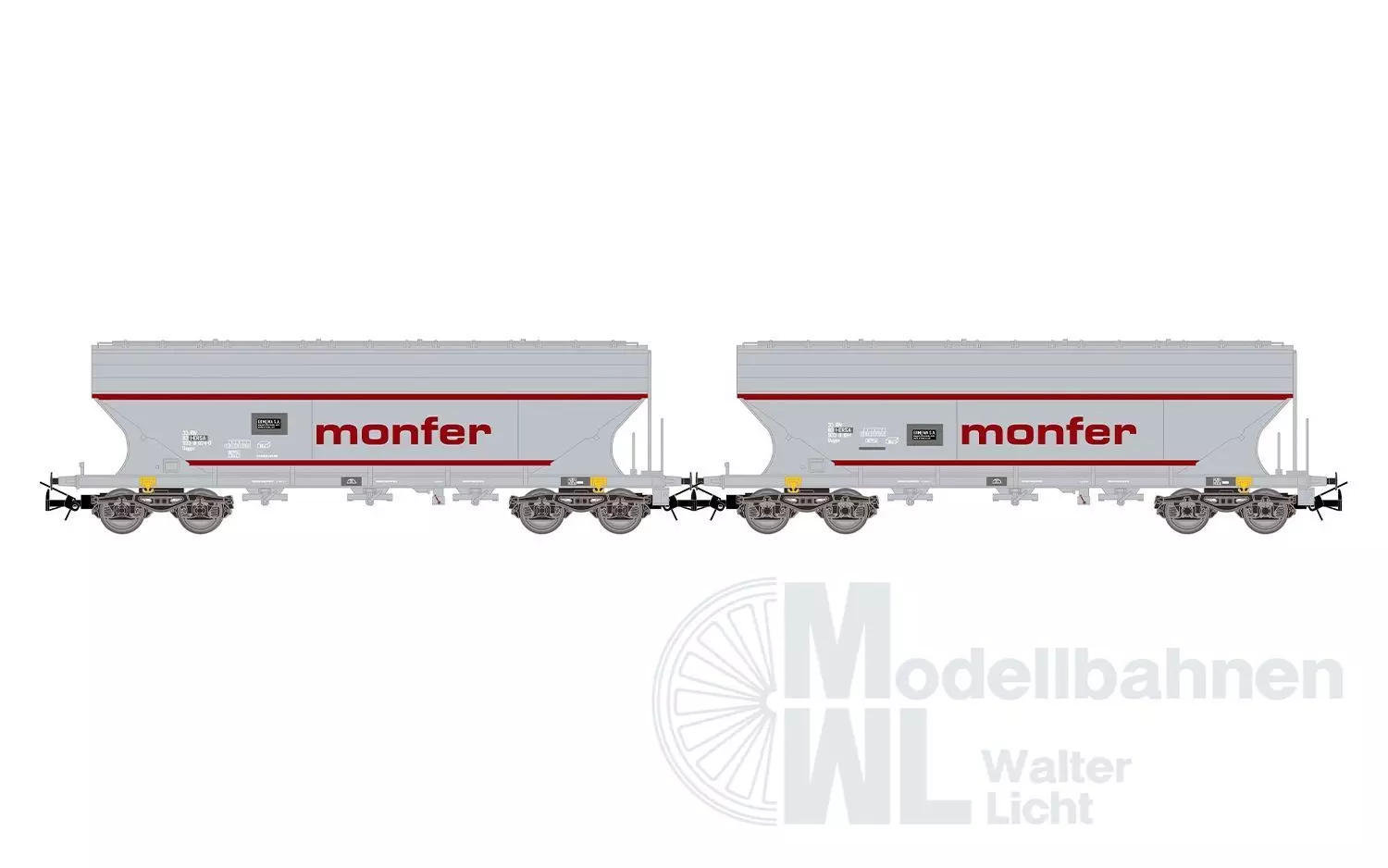 Rivarossi 6677 - Getreidesilowagen Set I-ERSA Ep.VI 2.tlg H0/GL