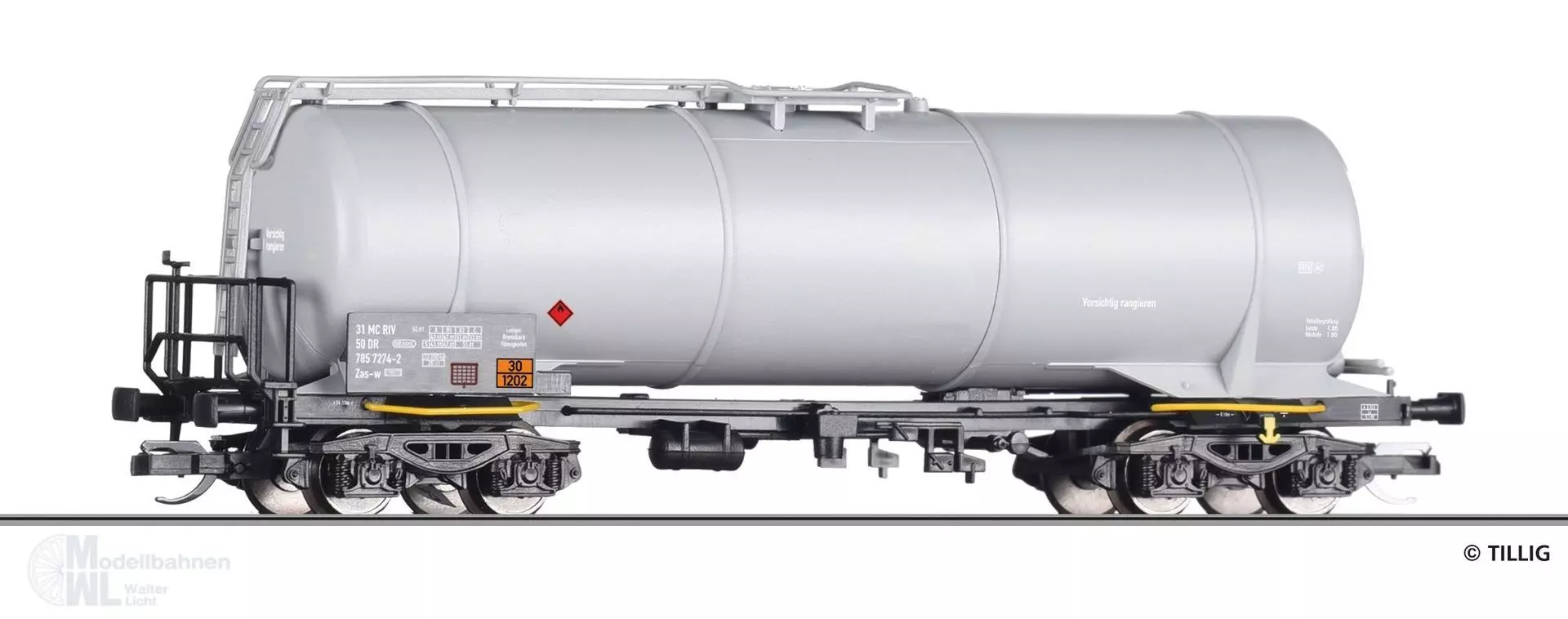 Tillig 18507 - Kesselwagen DR Ep.IV Zas-w TT 1:120