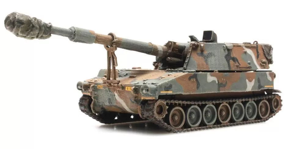 ARTITEC b.v. 6870151 - Panzer M109 A2 MERDC train load US ARMY H0 1:87