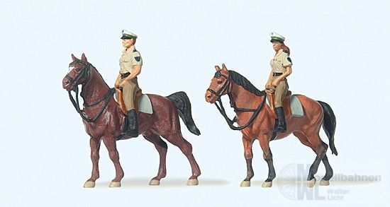 Preiser 10389 - Berittene Polizei in Sommeruniform H0 1:87
