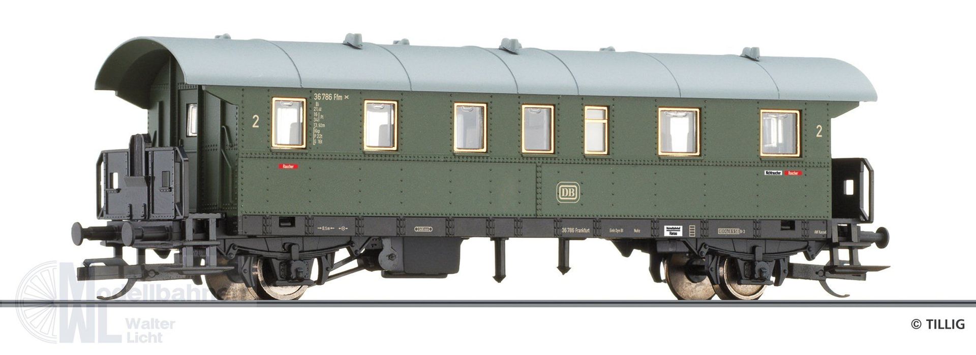 Tillig 13025 - Personenwagen DB Ep.III TT 1:120