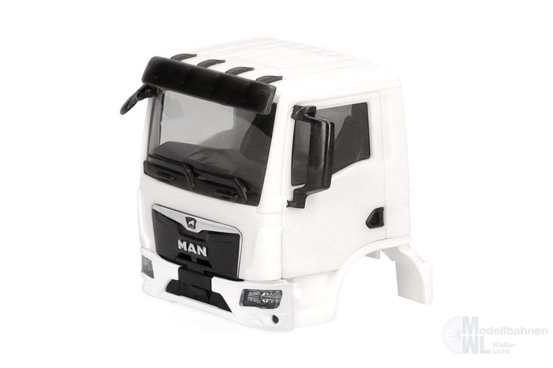 Herpa 086240 - TS FH MAN TGL CC, weiß, 2Stück H0 1:87